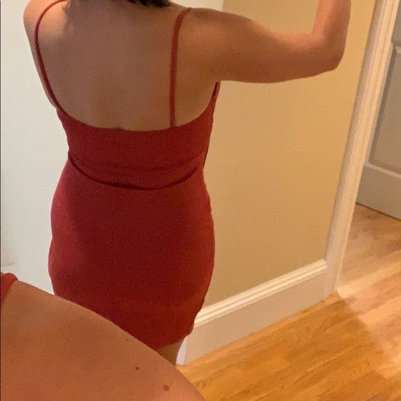 Lulus Orange Bodycon Dress S - Picture 3 of 3